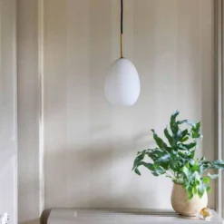 Bodø takpendel 14 cm - Opal hvit