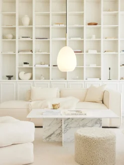 Bodø takpendel 20 cm - Opal hvit