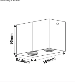 Bodi dobbel takspot square 2xGU10