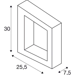 Bookat vegglampe utendørs 15W 3000/4000 Kelvin IP65