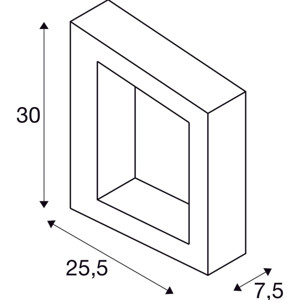 Bookat vegglampe utendørs 15W 3000/4000 Kelvin IP65