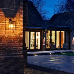 Box Lantern 450 vegglampe utendørs - Svart