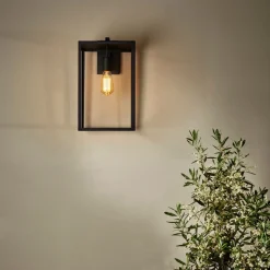 Box Lantern 450 vegglampe utendørs - Svart