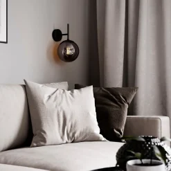 Boyle vegglampe - Røykfarget