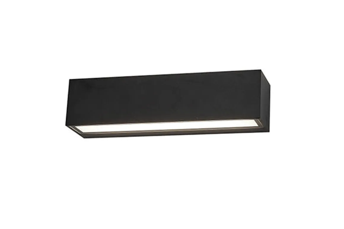 Brick vegglampe utendørs opp/ned IP65 3000K 14,6W Dimbar - Svart