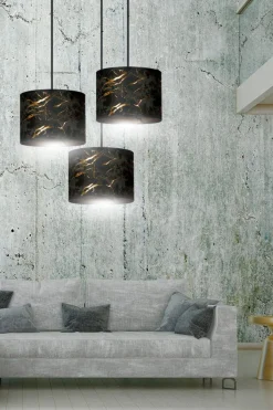 Broddi rondell takpendel 3 skjermer - Svart