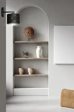 Broddi vegglampe - Svart