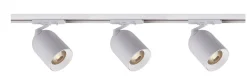 Bullet 1 meter spottskinne med 3 spotter 1T GU10 - Pure white