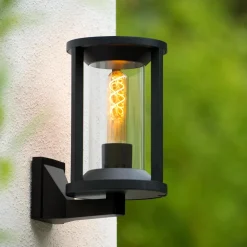 Cadix utendørs vegglampe - Svart