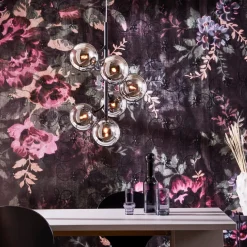 Callisto takpendel - Røykfarget glass - Røyk