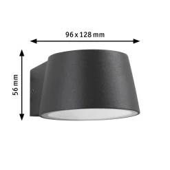Capea vegglampe utendørs IP44 6W 2200 Kelvin
