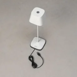 Capri bordlampe oppladbar utendørs IP54 - Hvit