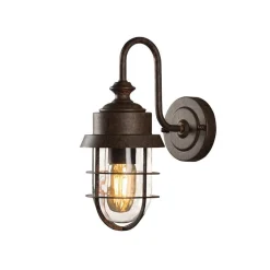 Cerignola vegglampe IP44 - Rustfarget