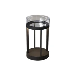 Chieti lanterne bord/gulv 25 cm IP54 oppladbar - Grå