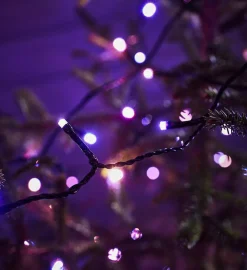 Choice lysslynge utendørs 20 meter IP44 m/fjernkontroll - Flerfarget - Svart