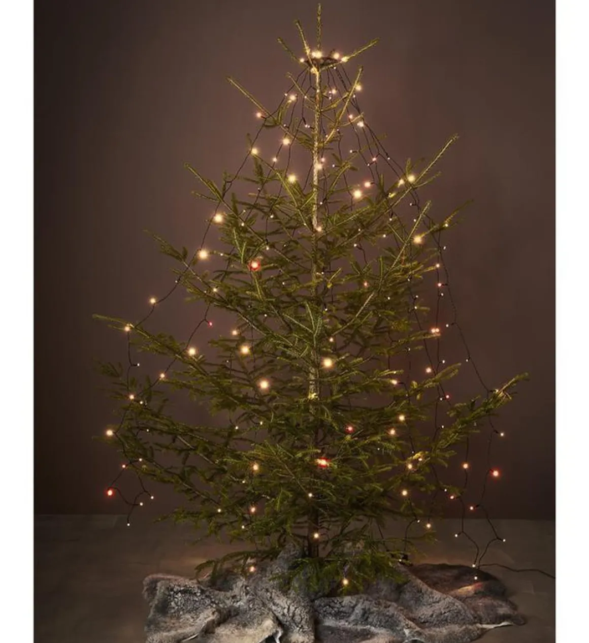 Choice ringslynge for utendørsbruk 2 meter 160 lys IP44 m/fjernkontroll - Flerfarget - Svart