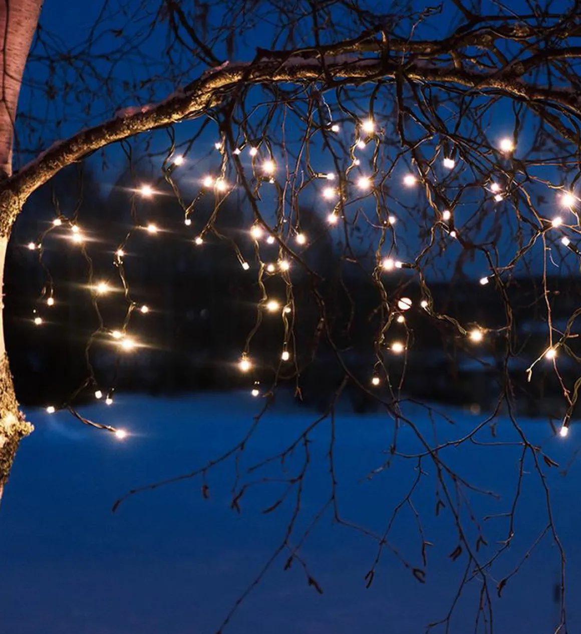 Chrissline istappslynge 100 lys 2 meter extra - Varmhvit - Hvit