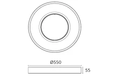 Circulus Maxi taklampe 30W 3000K Dimbar