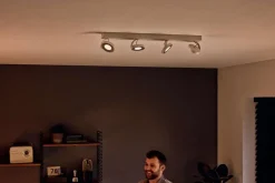 Clockwork myLiving spotskinne hvit warm glow