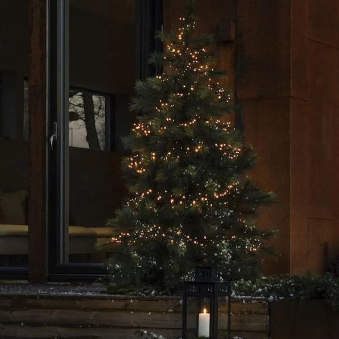 Cluster slynge 230 lys 5 meter til 31V system - Amber