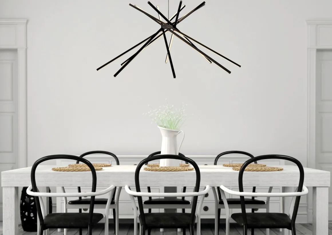 Cluster takpendel 50W Dimbar - Svart