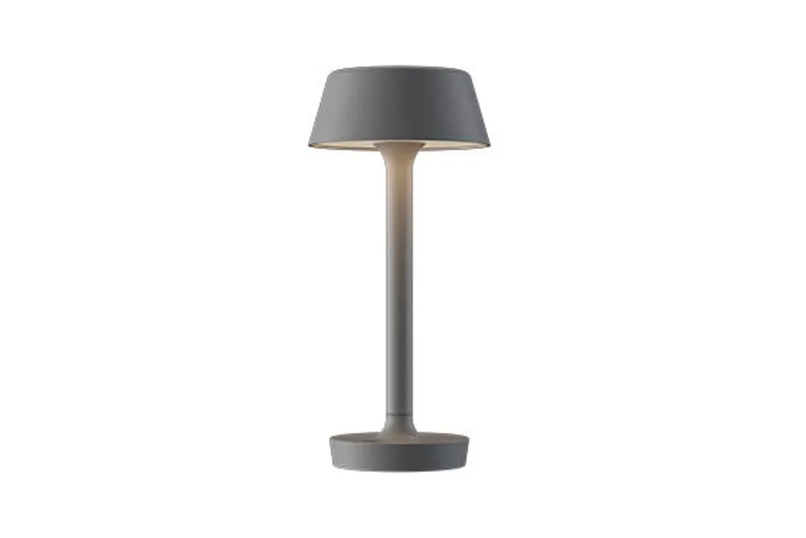 Companion oppladbar bordlampe 3W 3000K - Matt Grå