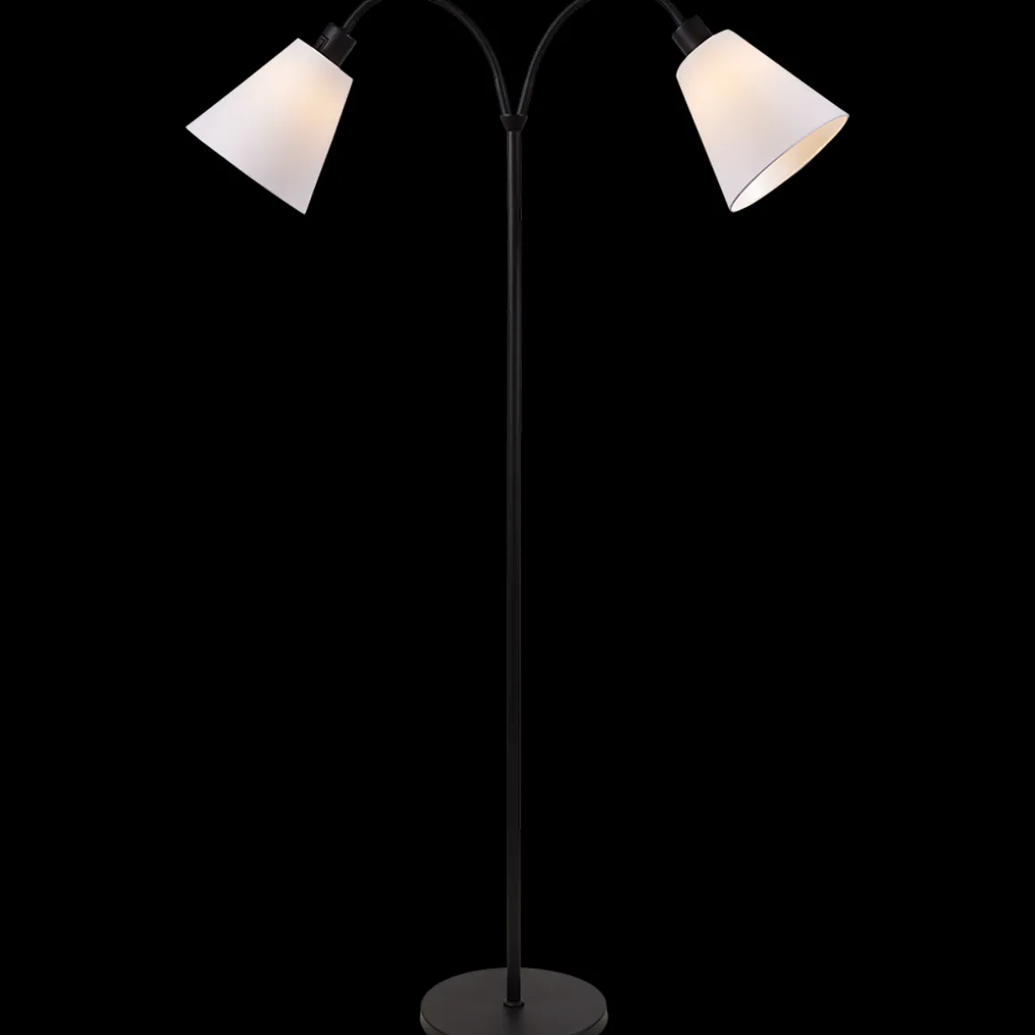 Connie gulvlampe 2 lys med lampeskjerm