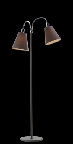 Connie gulvlampe 2 lys med lampeskjerm