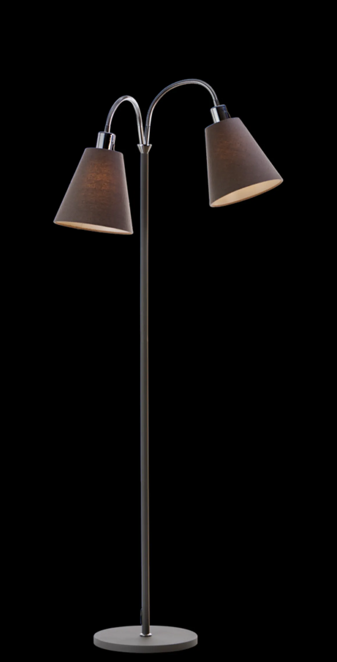 Connie gulvlampe 2 lys med lampeskjerm