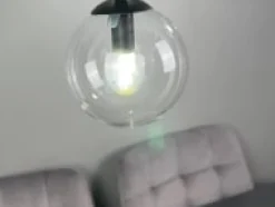 Cosmo rondell takpendel 3 lys - Svart/Røykfarget