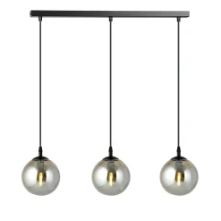 Cosmo takpendel 3 lys - Svart/Røykfarget