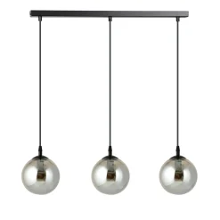 Cosmo takpendel 3 lys - Svart/Røykfarget