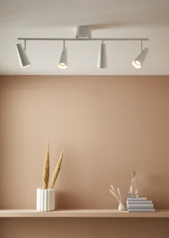 Crest 4 spotskinne hvit - Hvit