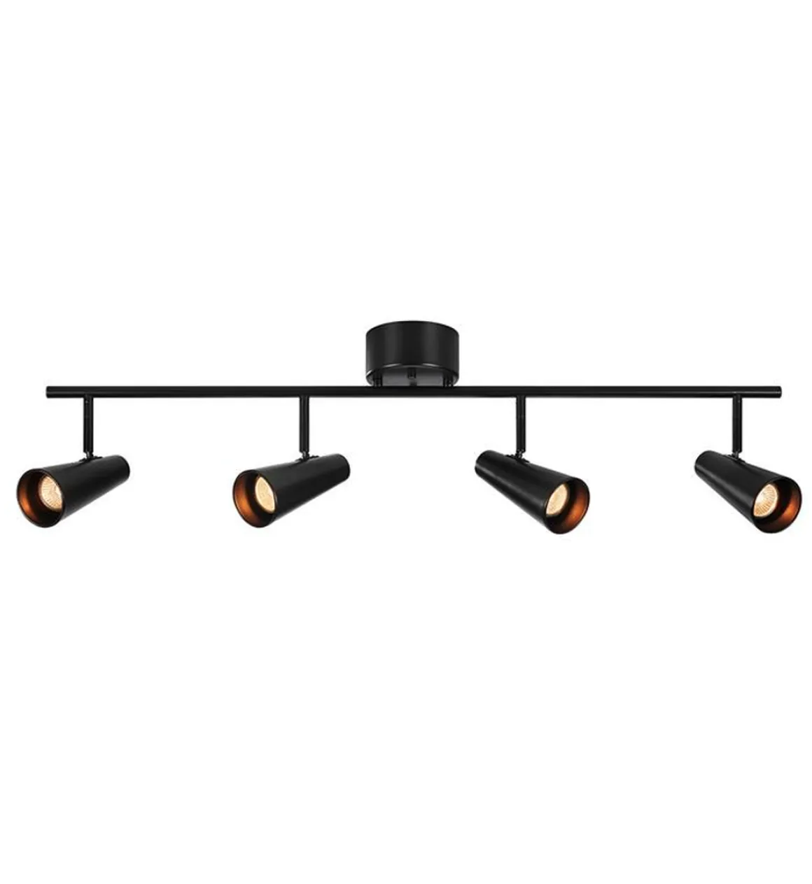 Crest 4 spotskinne Svart - Svart