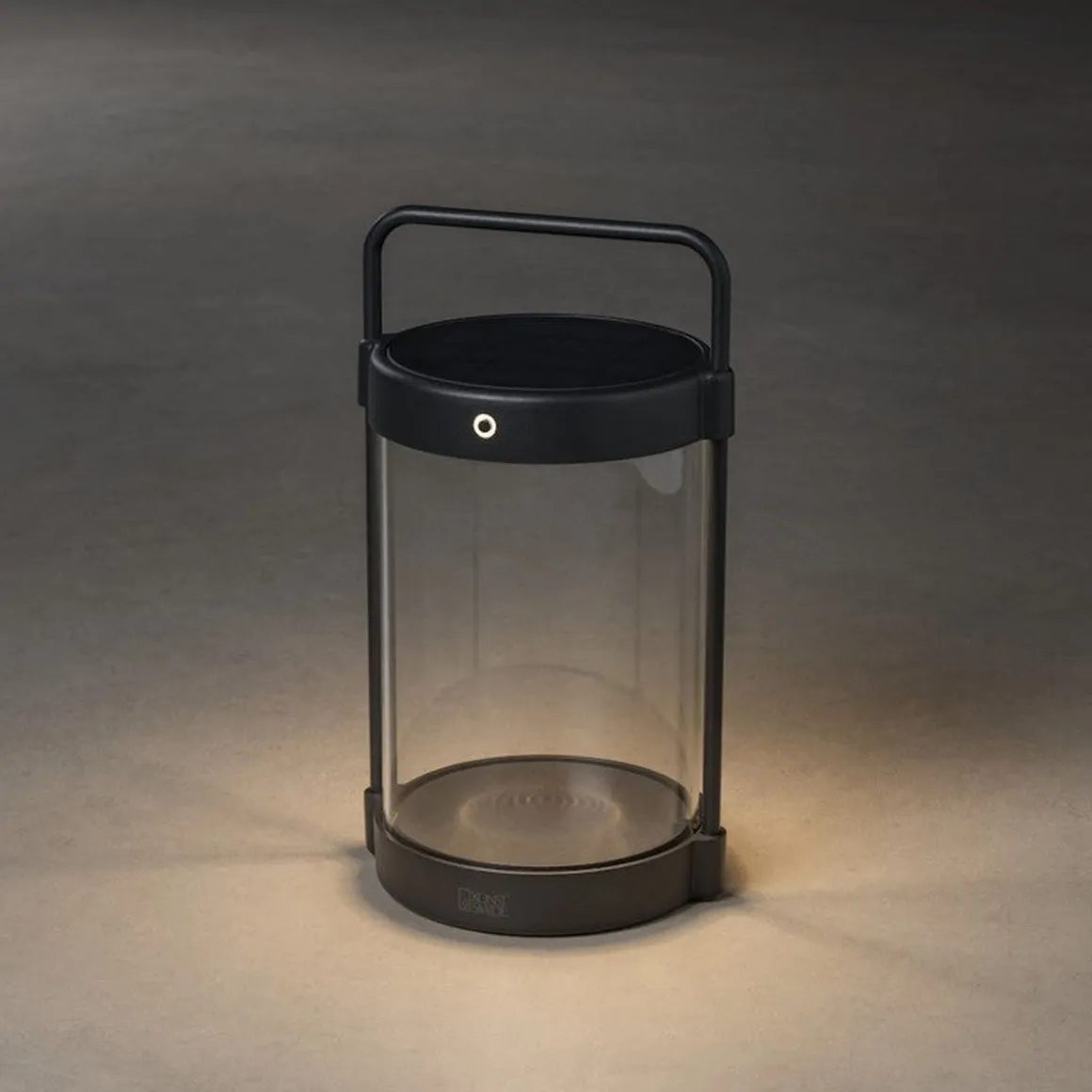 Crotone lanterne bord/gulv 30 cm IP54 oppladbar USB/Solcelle - Svart