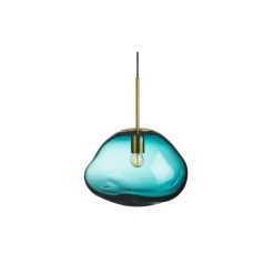 Crystal Stone Ø35 - Blågrønn / Messing