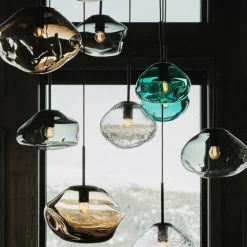 Crystal Stone Ø35 - Blågrønn / Stål