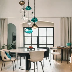 Crystal Stone Ø25 - Blågrønn / Svart