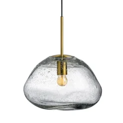 Crystal Stone Ø35 - Klar m/Soda / Messing