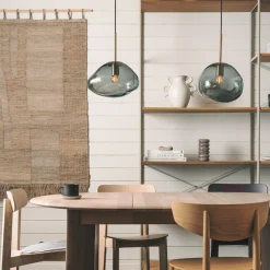 Crystal Stone Ø25 - Røkgrå / Messing