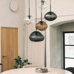 Crystal Stone Ø25- Klar m/Soda / Messing