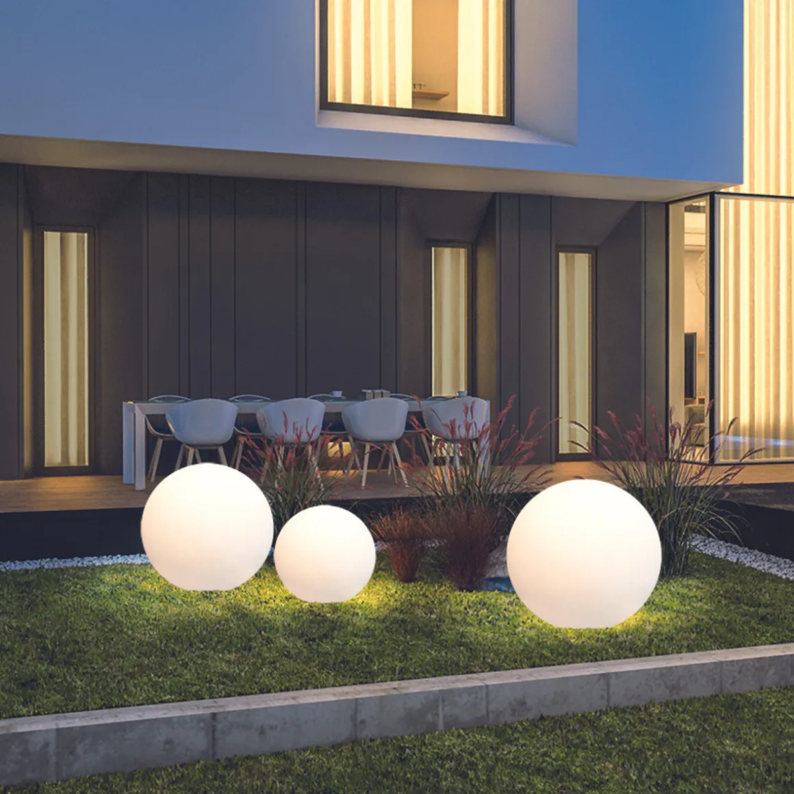 Cumulus dekorasjonsball XL utendørs IP44 E27 - Hvit