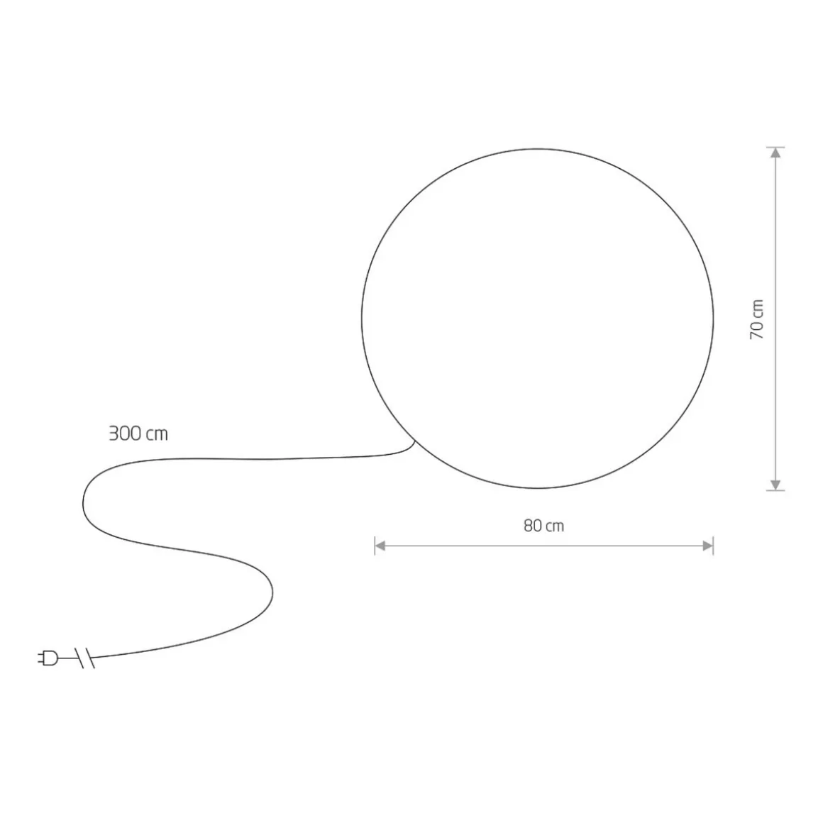 Cumulus dekorasjonsball XL utendørs IP44 E27 - Hvit