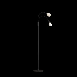 Cut dobbel gulvlampe - Svart/Hvit