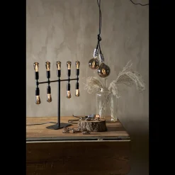 Decoration Globe smoke 95mm, dimbar E14 1,4W - Smoke