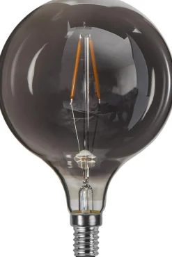 Decoration Globe smoke 95mm, dimbar E14 1,4W - Smoke
