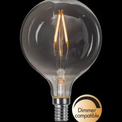 Decoration Globe smoke 80mm, dimbar E14 1,5W - Smoke