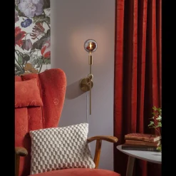 Decoration Globe smoke 80mm, dimbar E14 1,5W - Smoke