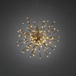 Dekorasjonsball 40 cm 120 LED varmhvit - Gull