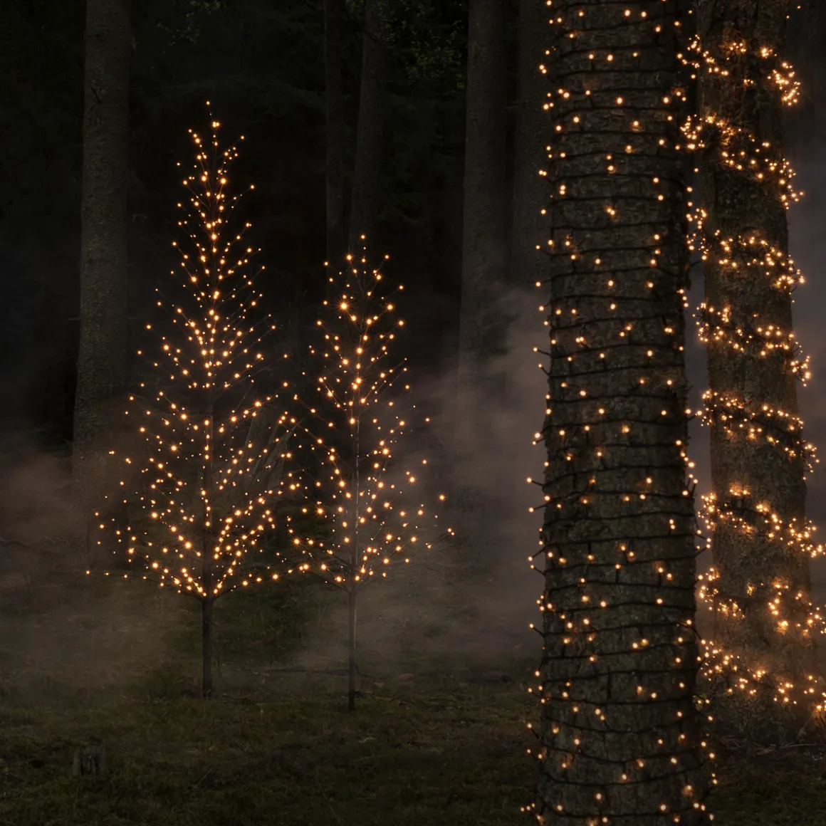 Dekorasjonstre 210 cm med 504 LED amber farget IP44 utendørs